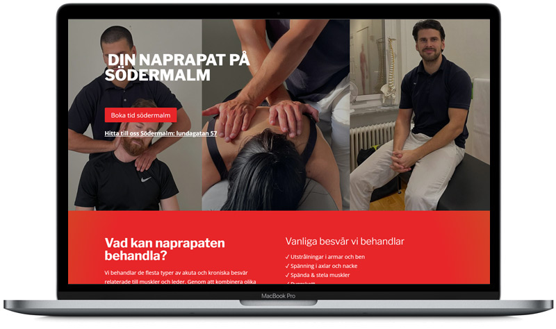 Referens Naprapat hemsida